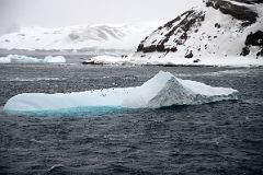 04B Penguins On An Iceberg At The Neptunes Bellows Narrow Opening To Deception Island On Quark Expeditions Antarctica Cruise Ship
